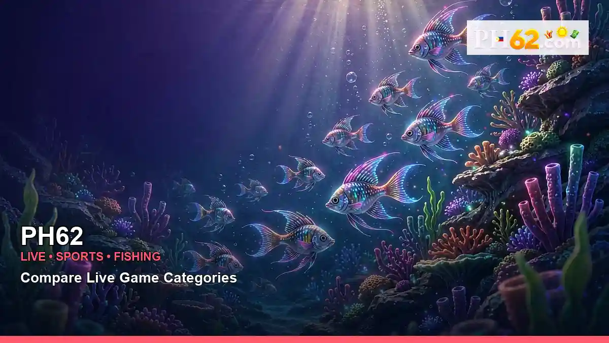 PH62 fish school casino fishing games highlighting mobile-friendly casino play